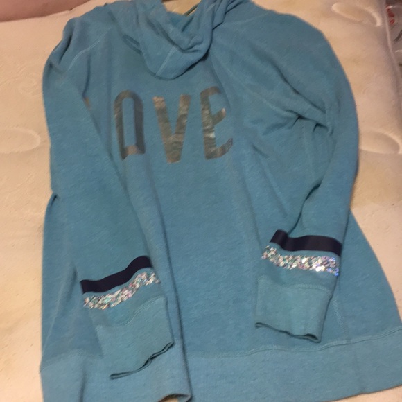 PINK blue hoodie - Picture 2 of 2